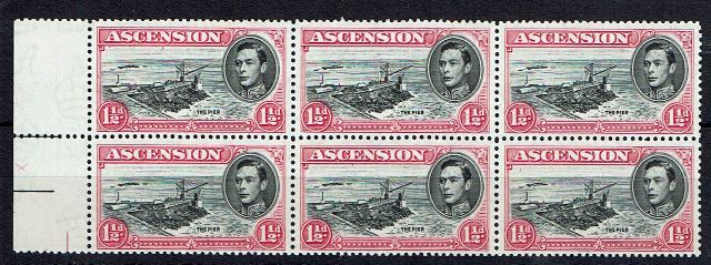 Image of Ascension SG 40f/40fa UMM British Commonwealth Stamp